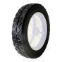Roue semi-pneumatique avec moyeu en plastique de 1 3/8 po centre
