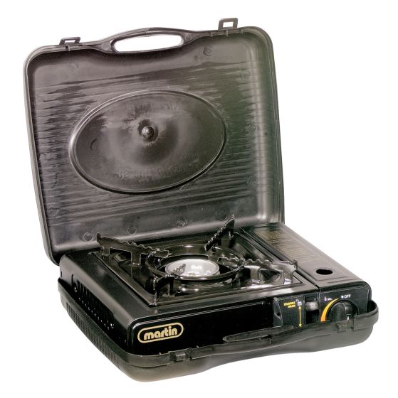Portable Outdoor Tabletop Butane Burner - 8000 BTU - Black