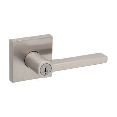 Rosette carrée Halifax Serrure à clé Becs-de-cane - Nickel Satin