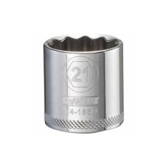 Douille 21 mm, 12 pans, à prise 3/8"