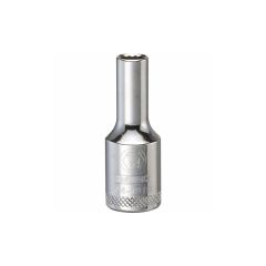 Douille 1/4", 12 pans, longue, à prise 3/8"