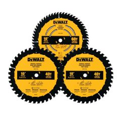 3 Blades 10" (254 MM) Carbide Teeth General Purpose Circular Saw Blade Combo Kit