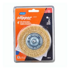 Clipper Classic Coarse Wire Crimp Brush Drill Mount - 1/4" x 4" - 4,500 Max RPM