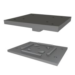 Ensemble de plaques d'appui, 7″ x 7″ x 1/2″