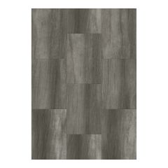 Tuile de vinyle, SPC, 5 mm, Bora, Ardoise, 12" x 24"