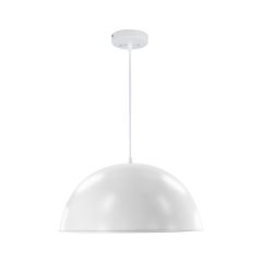 Single Light Pendant - 18" - Matte White