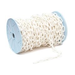 Chaine de plastique, blanc, 2" x 65'