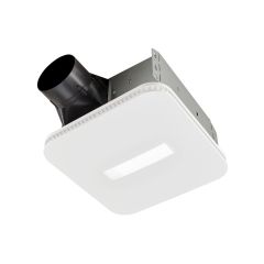 Ventilateur de salle de bain, Roomside, grille CleanCover, DEL, 80 pi³/min, 0,7 sone