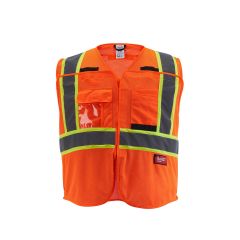 Veste de sécurité, orange, grandeur Grand/X-grand