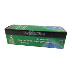 Sac pour recyclage, large, bleu, 12/pqt