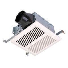 Ventilateur de salle de bain, blanc, 70 PCM, 0,6 sone, 9'' x 9'' x 5 3/4''