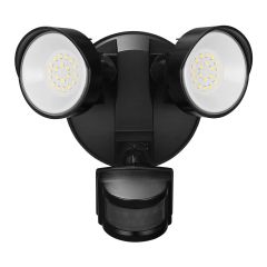 Security Light – LED – 2 Heads – Battery - Black