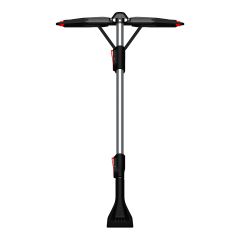Balai à neige télescopique, tête pliable, 28" à 44"