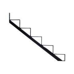 Stair Riser - 5 Steps - 45" - Black