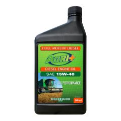 Huile pour moteur diesel 15W40, 946 ml