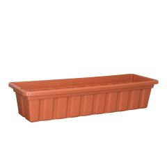 Jardinière de balcon, Nova, terre cuite, 24"