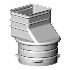 Adaptateur à gouttière, 4", blanc