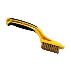 Mini Wire Brush 1 1/8" x 2 1/4" - Brass