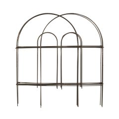 Decorative Garden Fence - Bronze - 8" X 18"