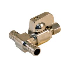 Tee stop ball valve