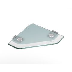 Barre de coin avec tablettes pour la douche