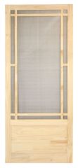 Contemporary wooden screendoor - 36" x 81" x 1 1/8"