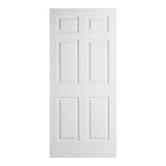 Interior Door With 6 Panels - 28" x 80" - White