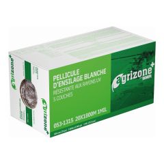 Agrizone+ White Silage Stretch Film – 5-Layer – 20" x 1800 m