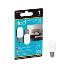 Nightlight LED Bulb - C7 - Cool White - Frosted - 1 W - 2/Pack
