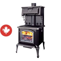 Cuisinière à bois Forcuitor, 95 000 BTU, jusqu'à 2 500 pi²