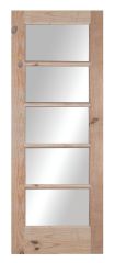 Porte française à 5 panneaux, 1 3/8" x 32" x 80"