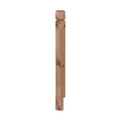 Poteau de coin en bois traité brun, 4" x 4" x 48"