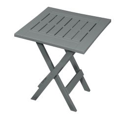 Table d’appoint pliante, 15,25" x 17", gris neutre