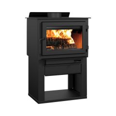 Poêle à bois, Deco II, piédestal ouvert, 65 000 BTU, jusqu'à 1 800 pi²