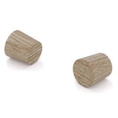 Flat Wood Cover Cap - Oak - 3/8" - 25/Pkg