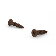 Antique Brass-Plated Wood Screws - Flat Head - Antique copper - 1/2" - 20/Pkg