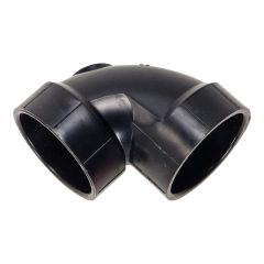 Coude 90° en ABS DWV, 1 1/2", femelle, noir
