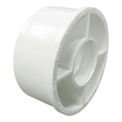 Adaptateur réduit en PVC/BNQ, 4" x 1 1/2", blanc