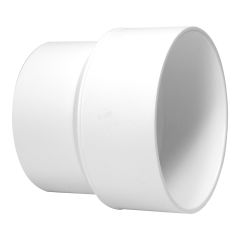 Manchon réduit en PVC/BNQ, 4" x 3", femelle, blanc