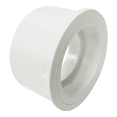 Raccord pour égout en PVC/BNQ, 4" x 3", mâle x femelle, blanc