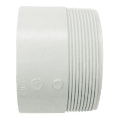 Adaptateur en PVC/BNQ, 4", femelle x mâle, blanc