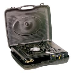 Portable Outdoor Tabletop Butane Burner - 8000 BTU - Black