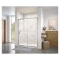 Sliding Shower Door - Connect - 57"-58.5" x 72" - Clear Glass - Chrome