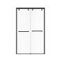 Bypass Shower Door - Uptown -  44-47" x 76" - Alcove Installation- Clear glass - Matte Black