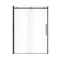 Sliding Shower Door - Vela - 56 1/2" - 59" x 78 3/4" - Clear Glass - Matte Black/Brushed Gold