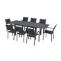 Dining Table - Rectangular - Extendable - Black - 88" x 35" x 29"