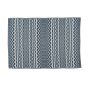 Outdoor Jacquard Rug - Blue and White Patterns - 5' x 7'