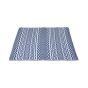 Outdoor Jacquard Rug - Blue and White Patterns - 5' x 7'