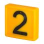 Marking Number - Yellow - 1 digit - No. 2
