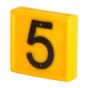 Marking Number - Yellow - 1 digit - No. 5